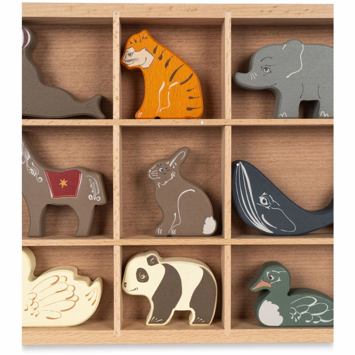 Konges Sl?jd Multi Wooden Mini Animals Fsc