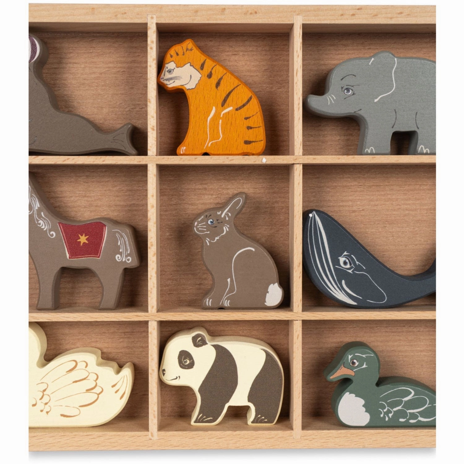 Konges Sl?jd Multi Wooden Mini Animals Fsc