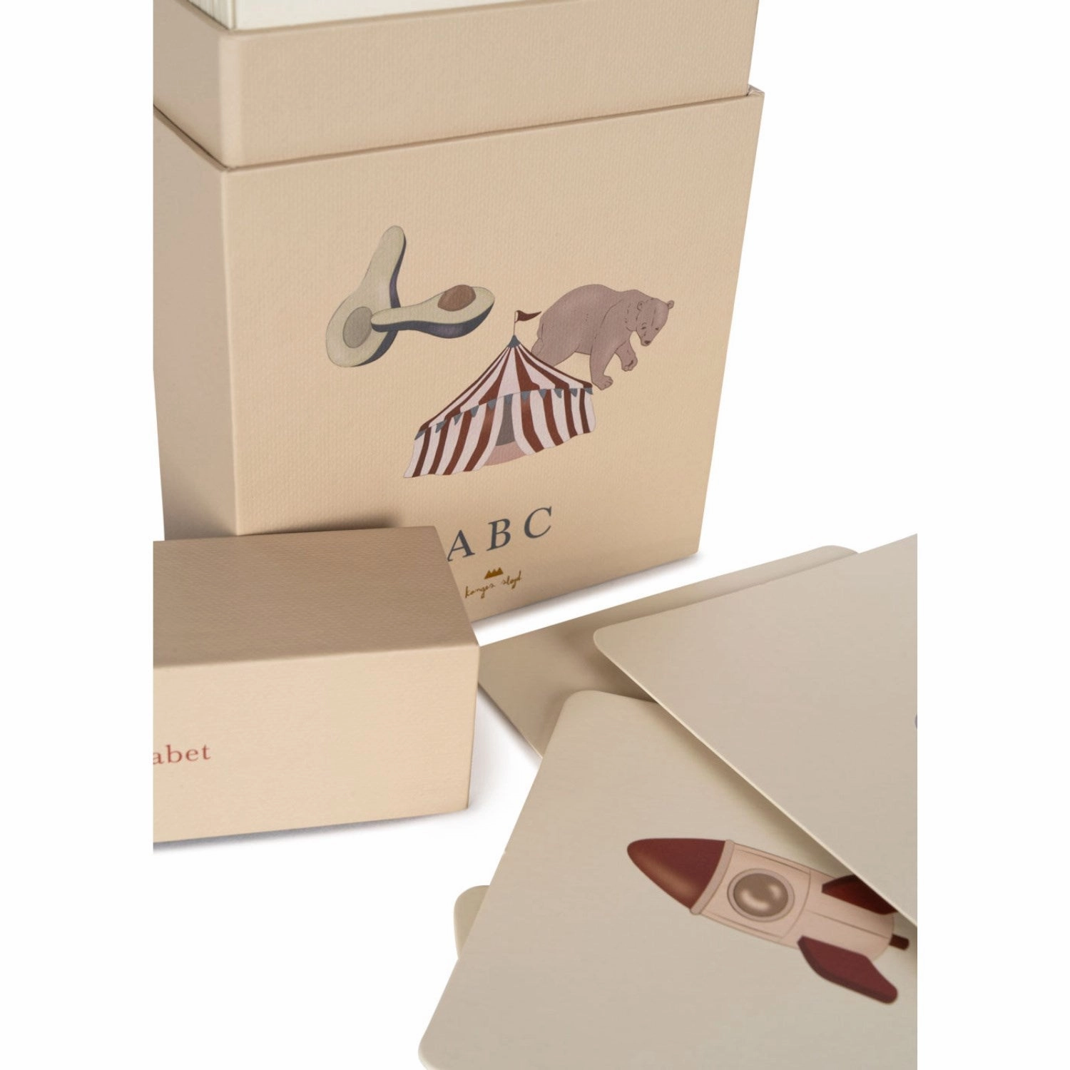 Konges Sljd Alphabet Cardboard Learning Cards Fsc