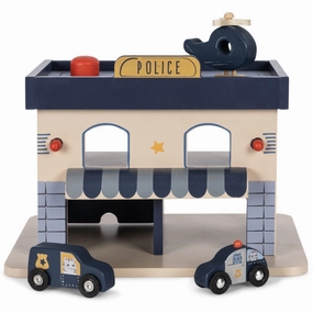 Konges Sljd Blue Multi Wooden Police Station Fsc