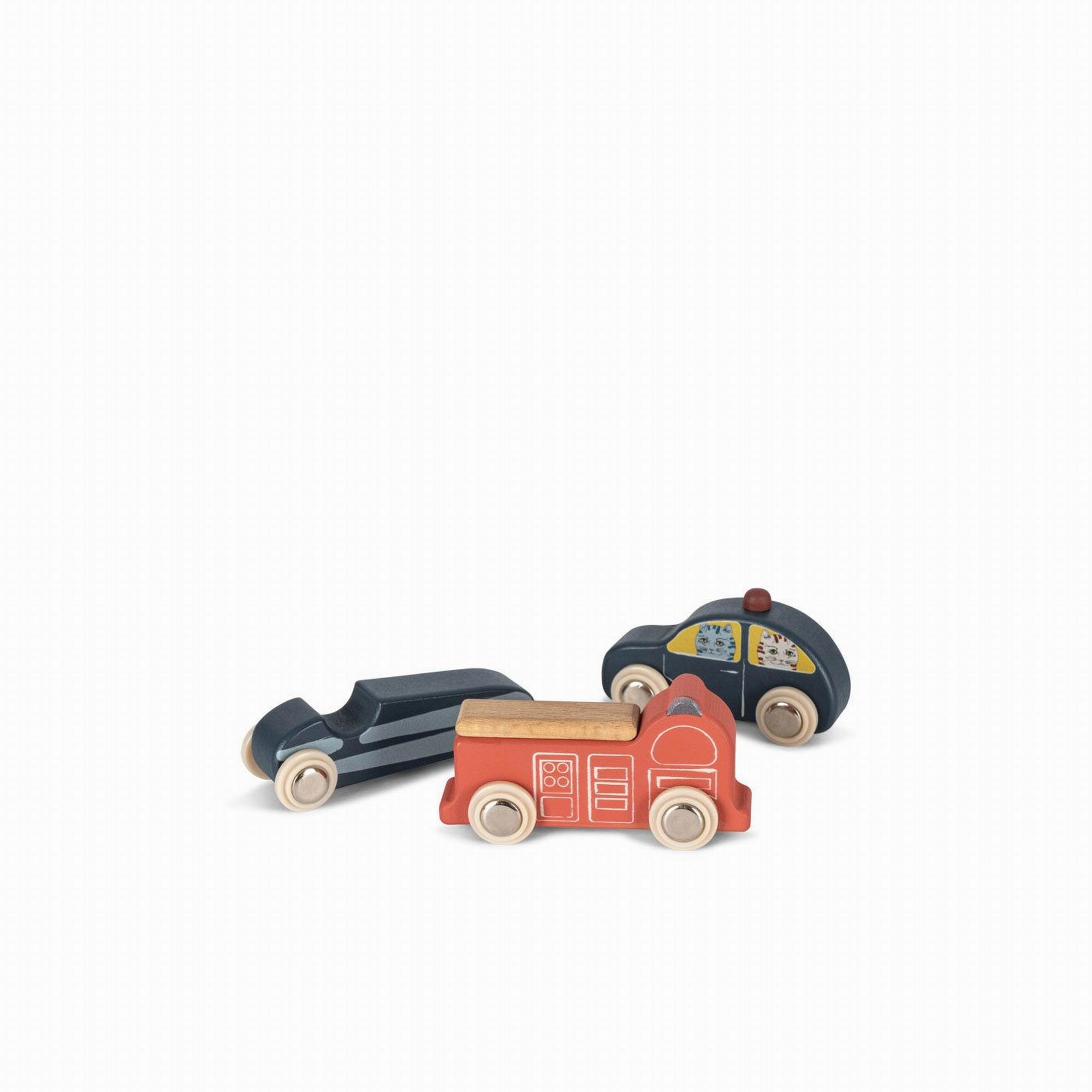 Konges Sljd Wooden Mini Cars FSC-Multi