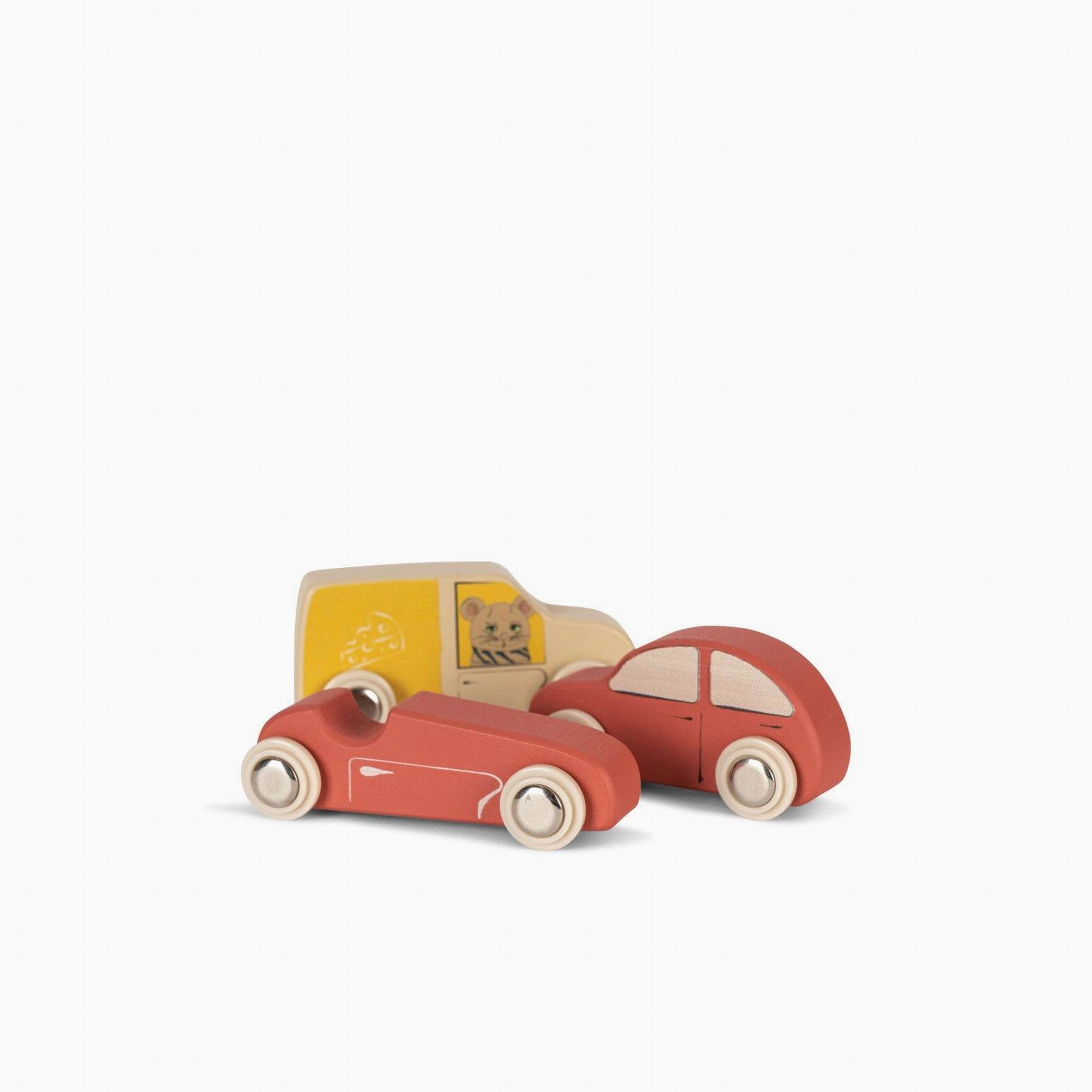 Konges Sljd Wooden Mini Cars FSC-Multi