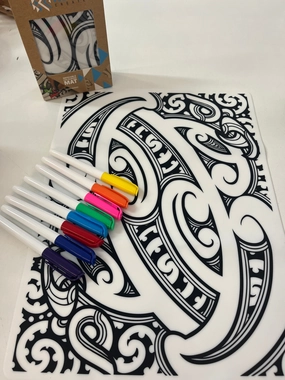 Koru Washable colouring Mat