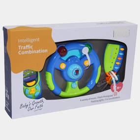 Learning Music Toy - Green - Key Chain, Mobile, and Steering Wheel