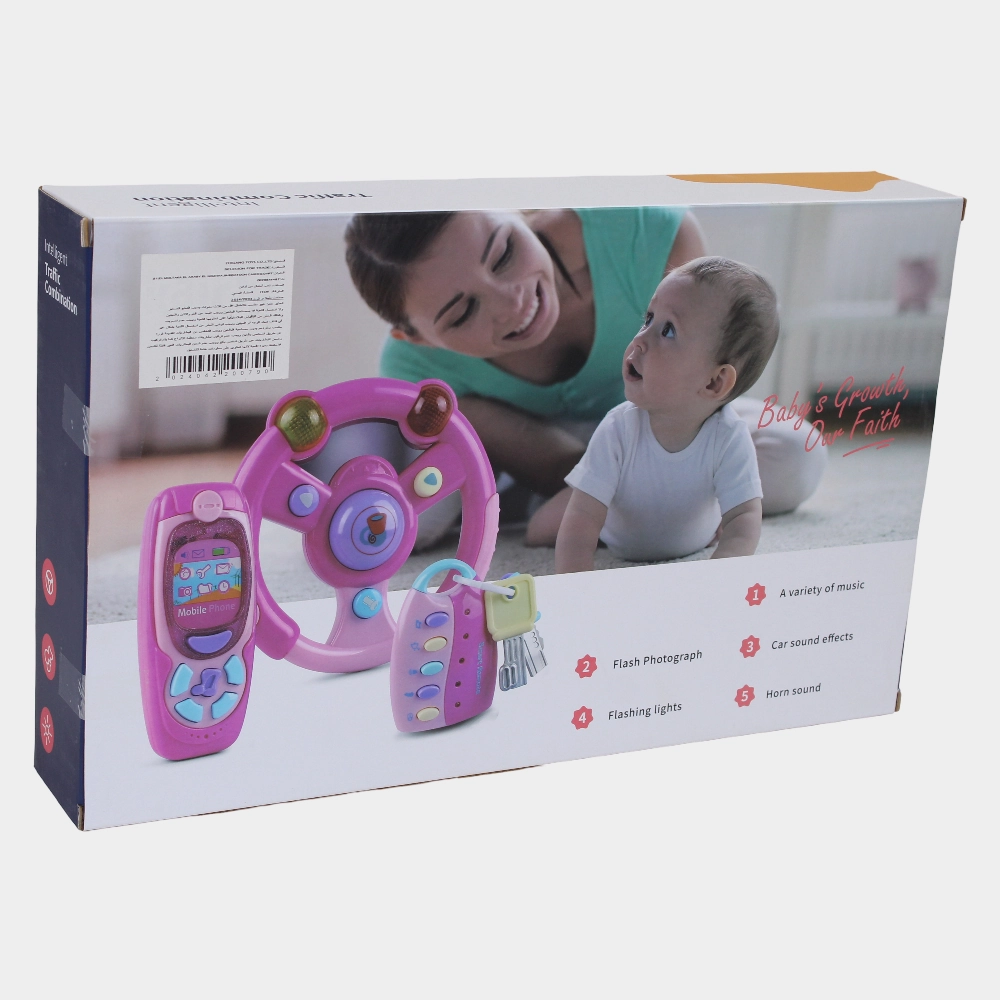 Learning Music Toy - Pink - Key Chain, Mobile, and Steering Wheel