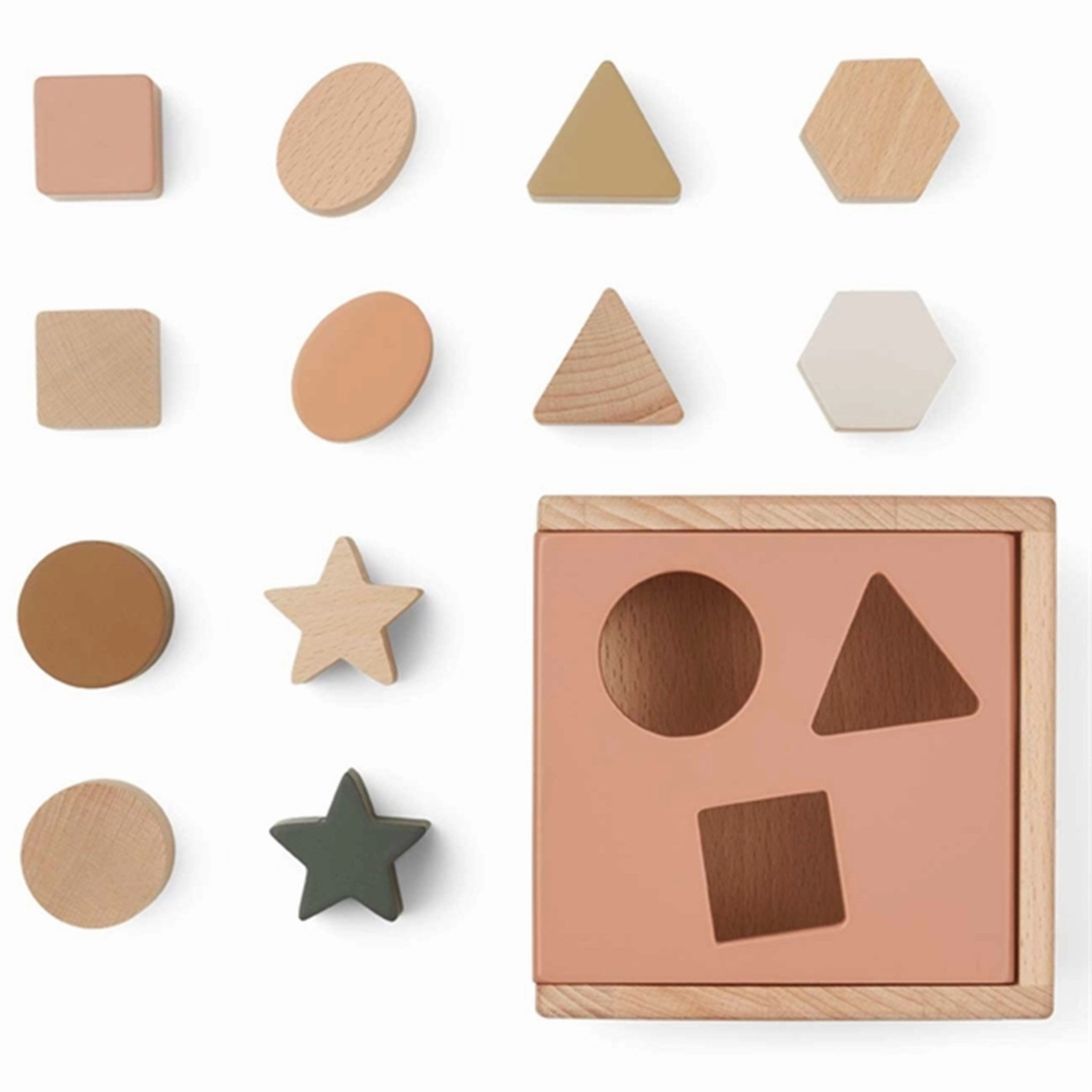 Liewood Mark Puzzle Cube Geometric Tuscany Rose Multi Mix