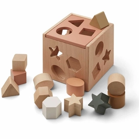 Liewood Mark Puzzle Cube Geometric Tuscany Rose Multi Mix