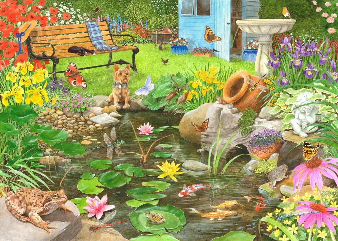 Lily Pond - 1000 Piece Jigsaw Puzzle