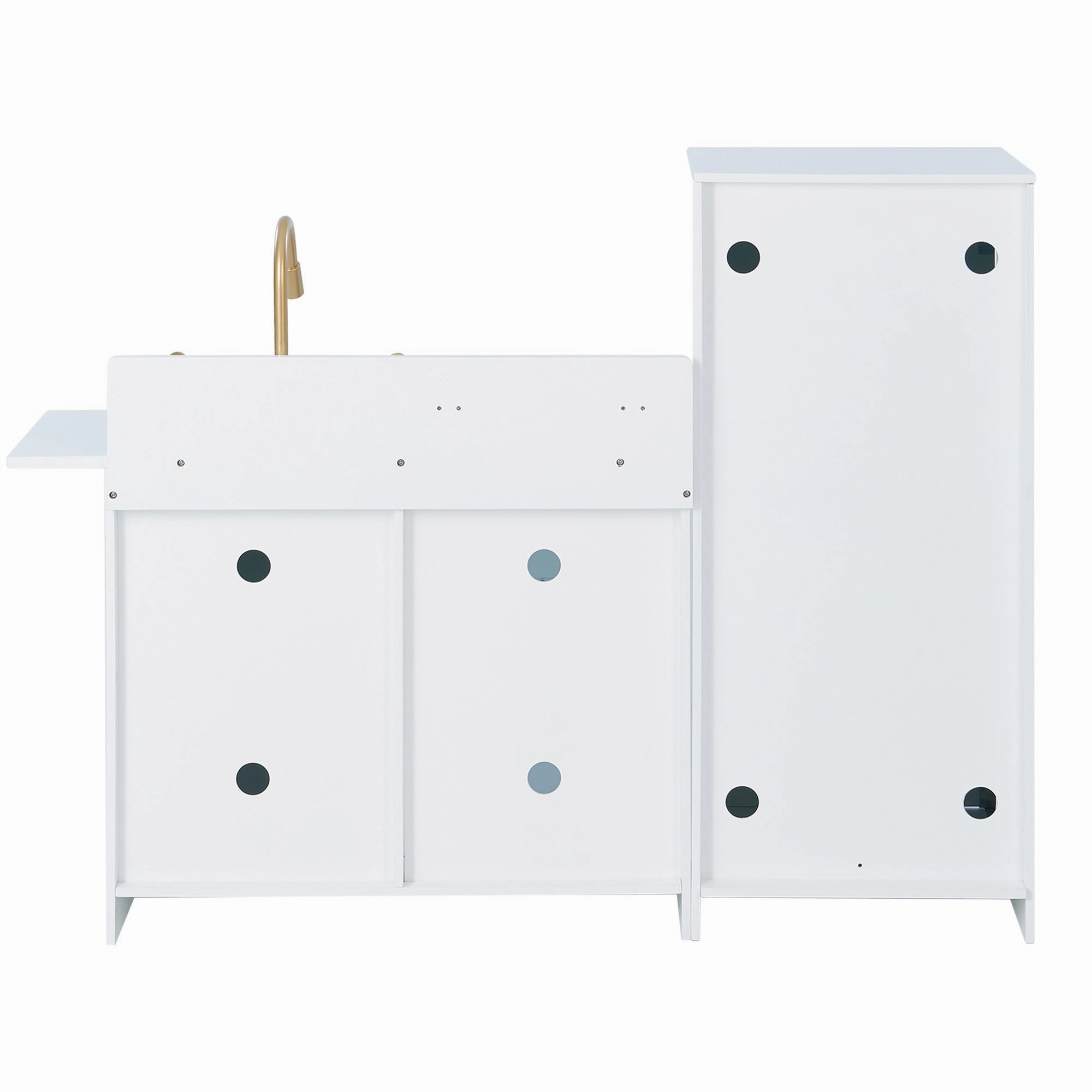 Little Chef Charlotte Modern Play Kitchen, White/gold
