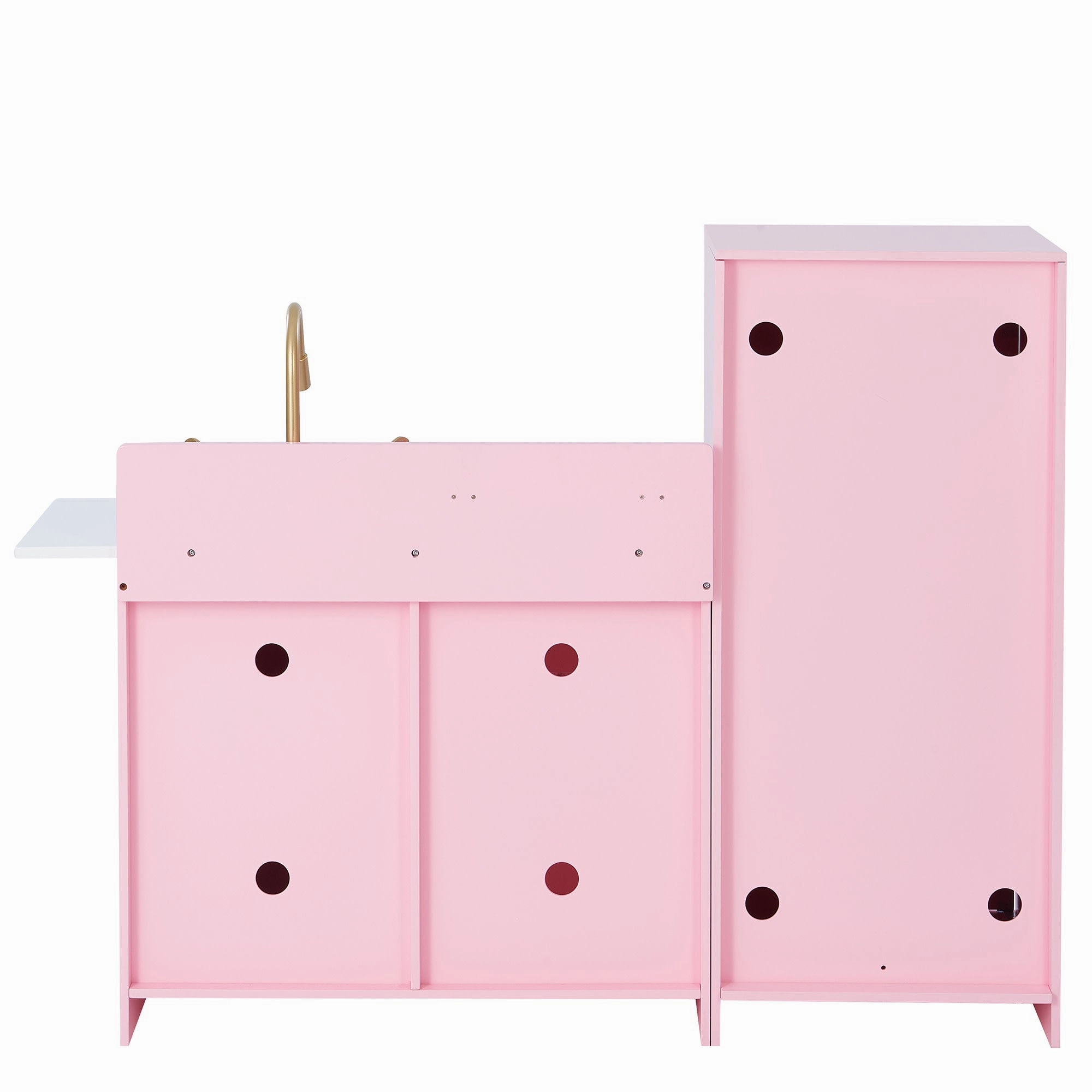 Little Chef Charlotte Play Kitchen & Refrigerator Set, Pink