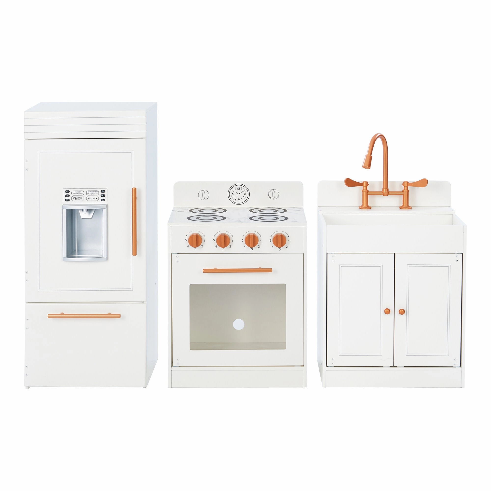 Little Chef Paris Complete Kitchen Playset, White/rose Gold