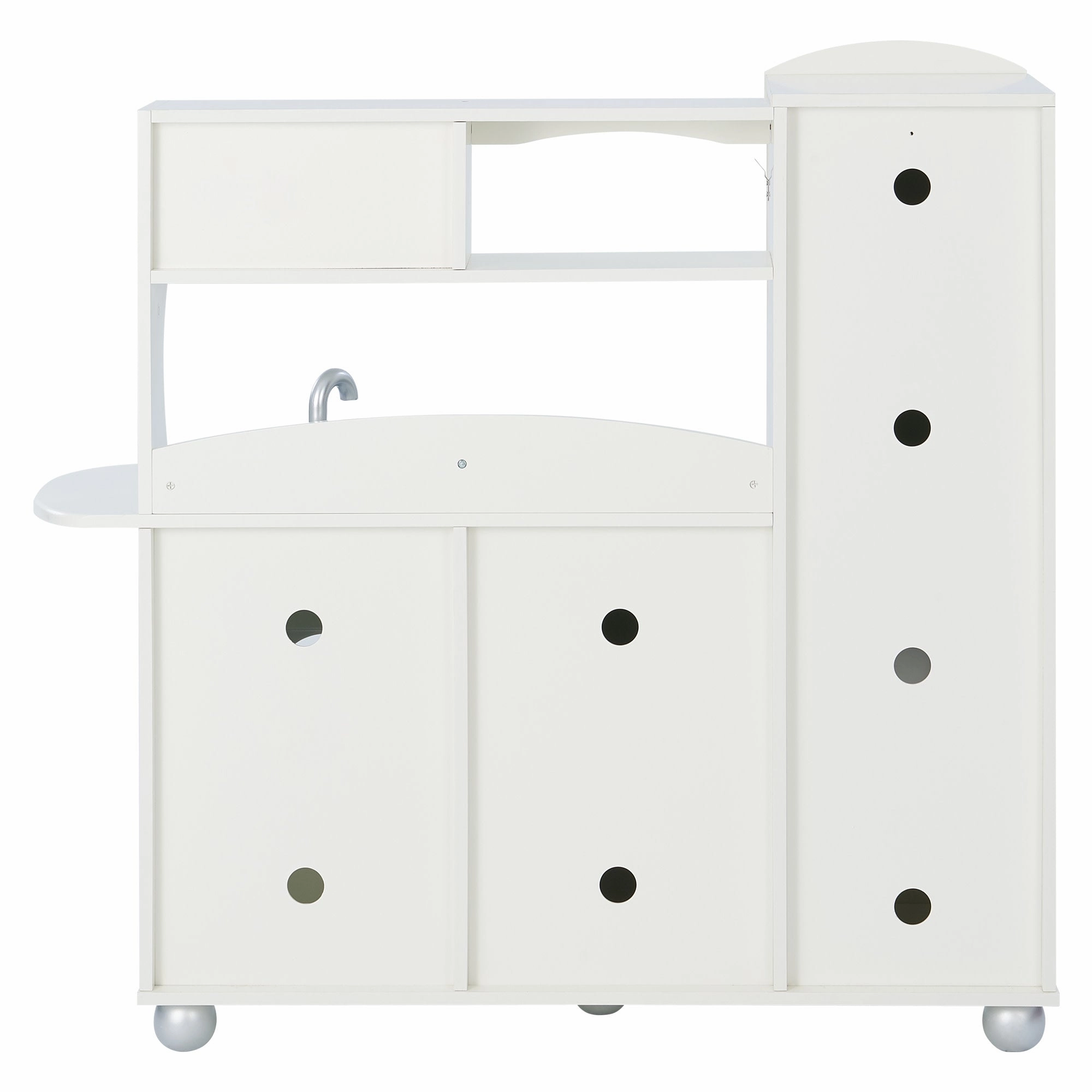 Little Chef Westchester Retro Kids Kitchen Playset, Ivory