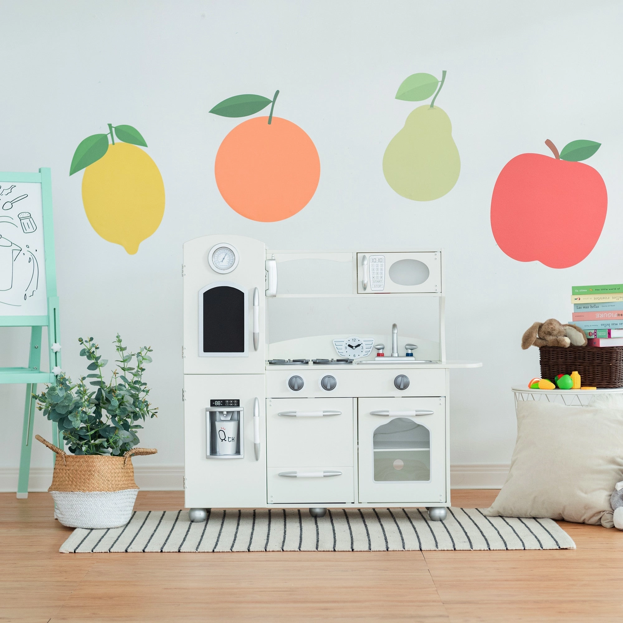 Little Chef Westchester Retro Kids Kitchen Playset, Ivory