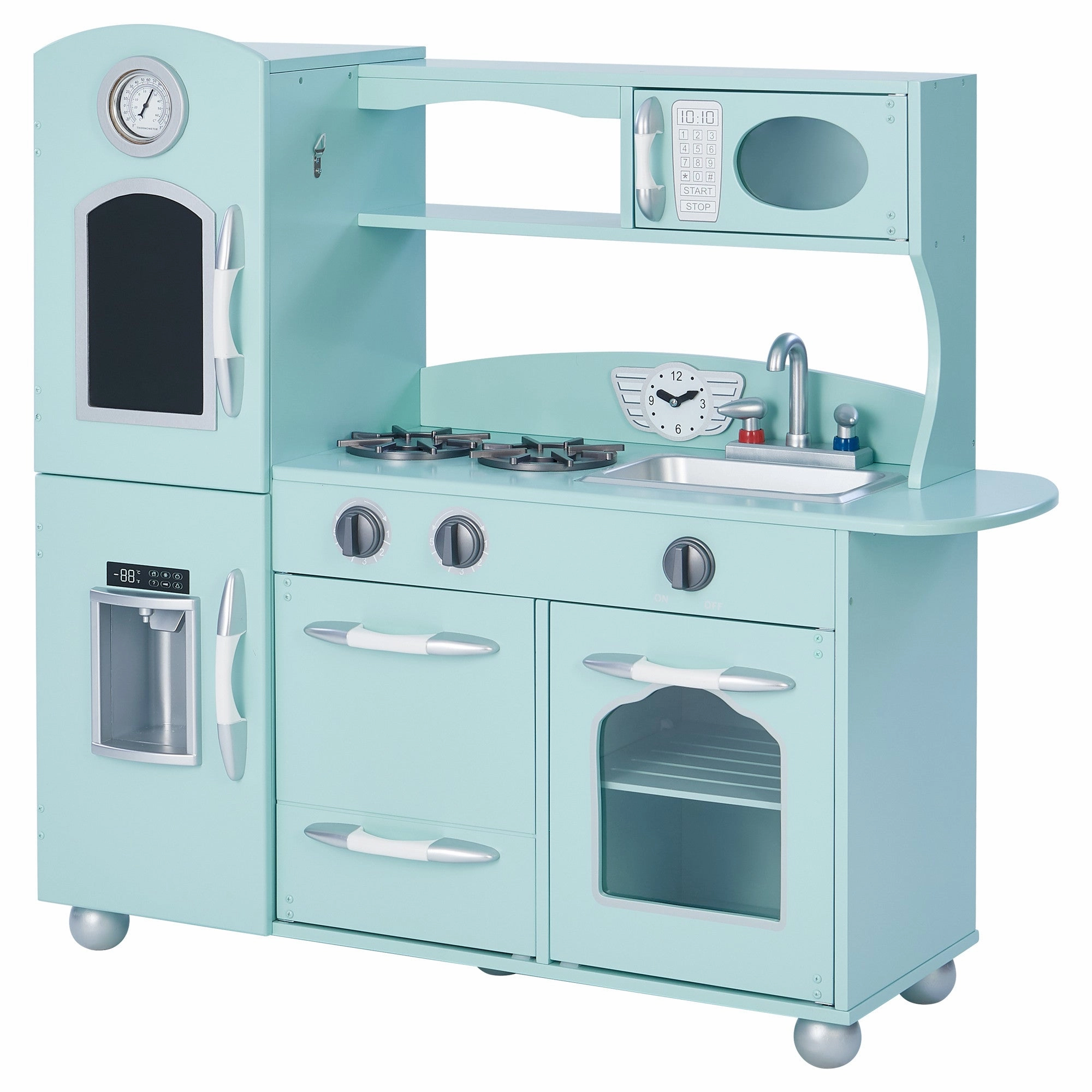 Little Chef Westchester Retro Kids Kitchen Playset, Mint