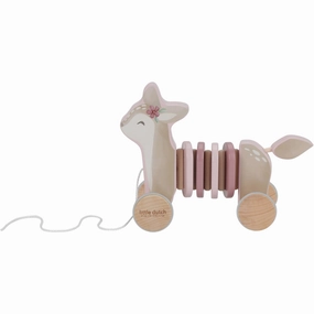 Little Dutch Fairy Garden Pink Pull-Along Animal Rdyr