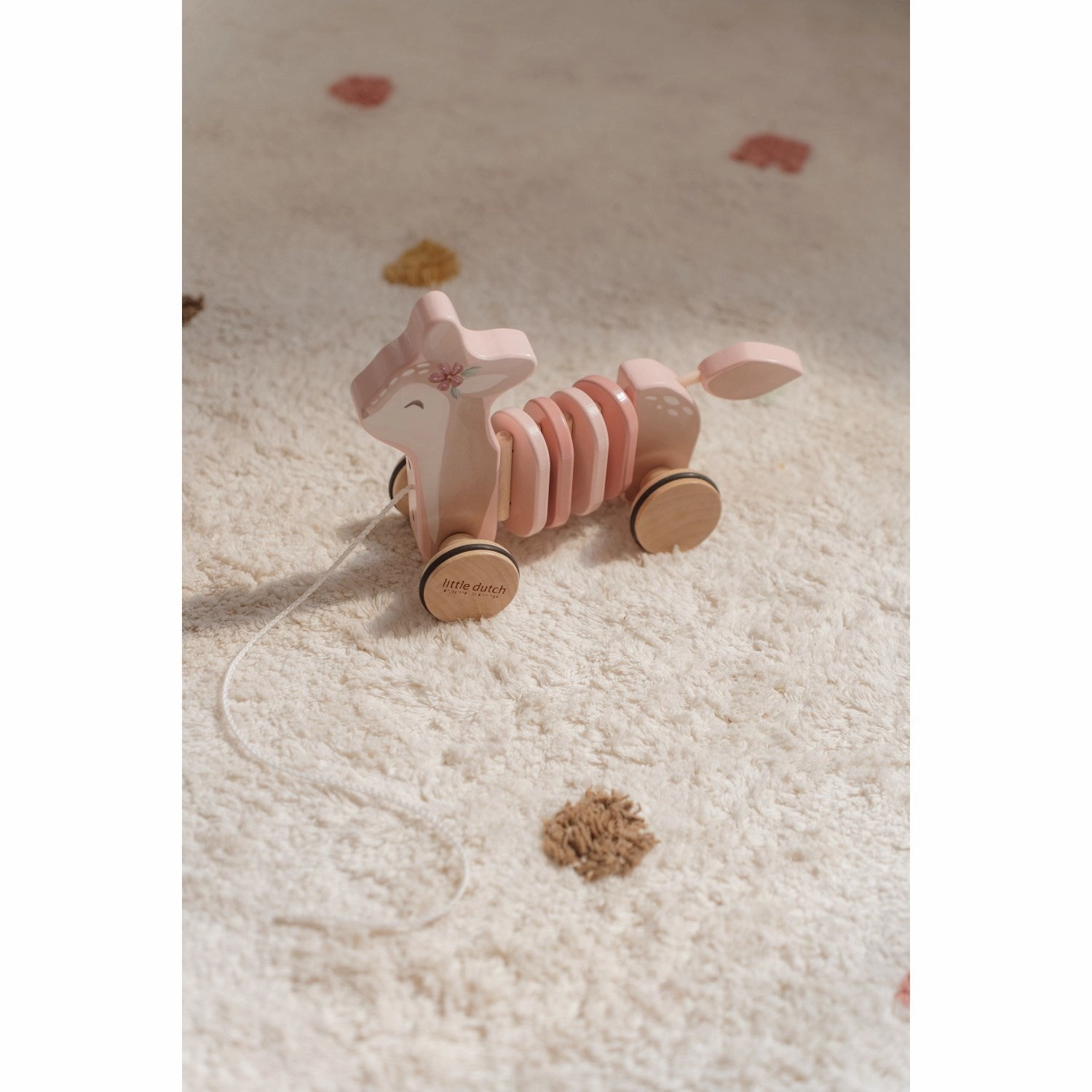 Little Dutch Fairy Garden Pink Pull-Along Animal Rdyr