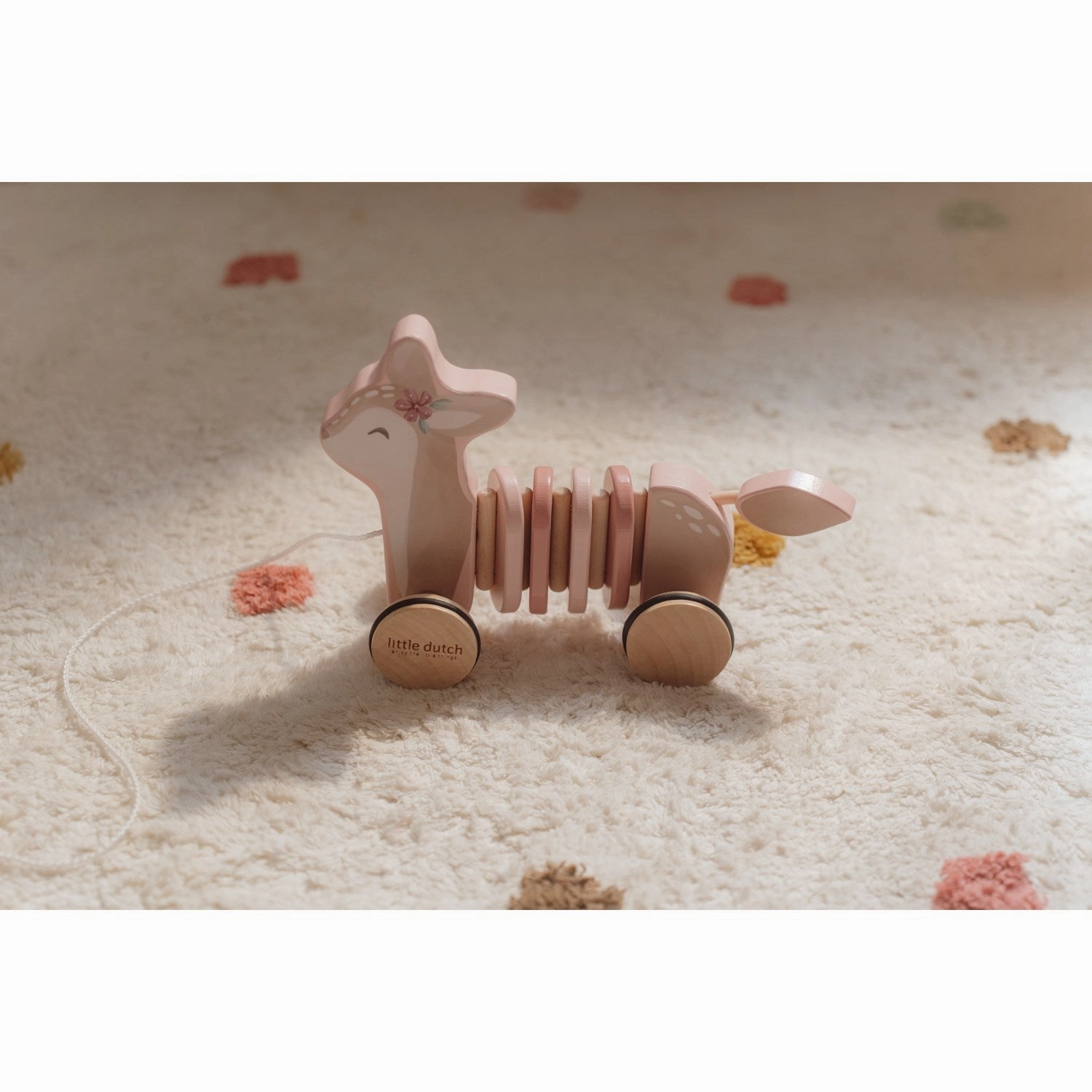 Little Dutch Fairy Garden Pink Pull-Along Animal Rdyr
