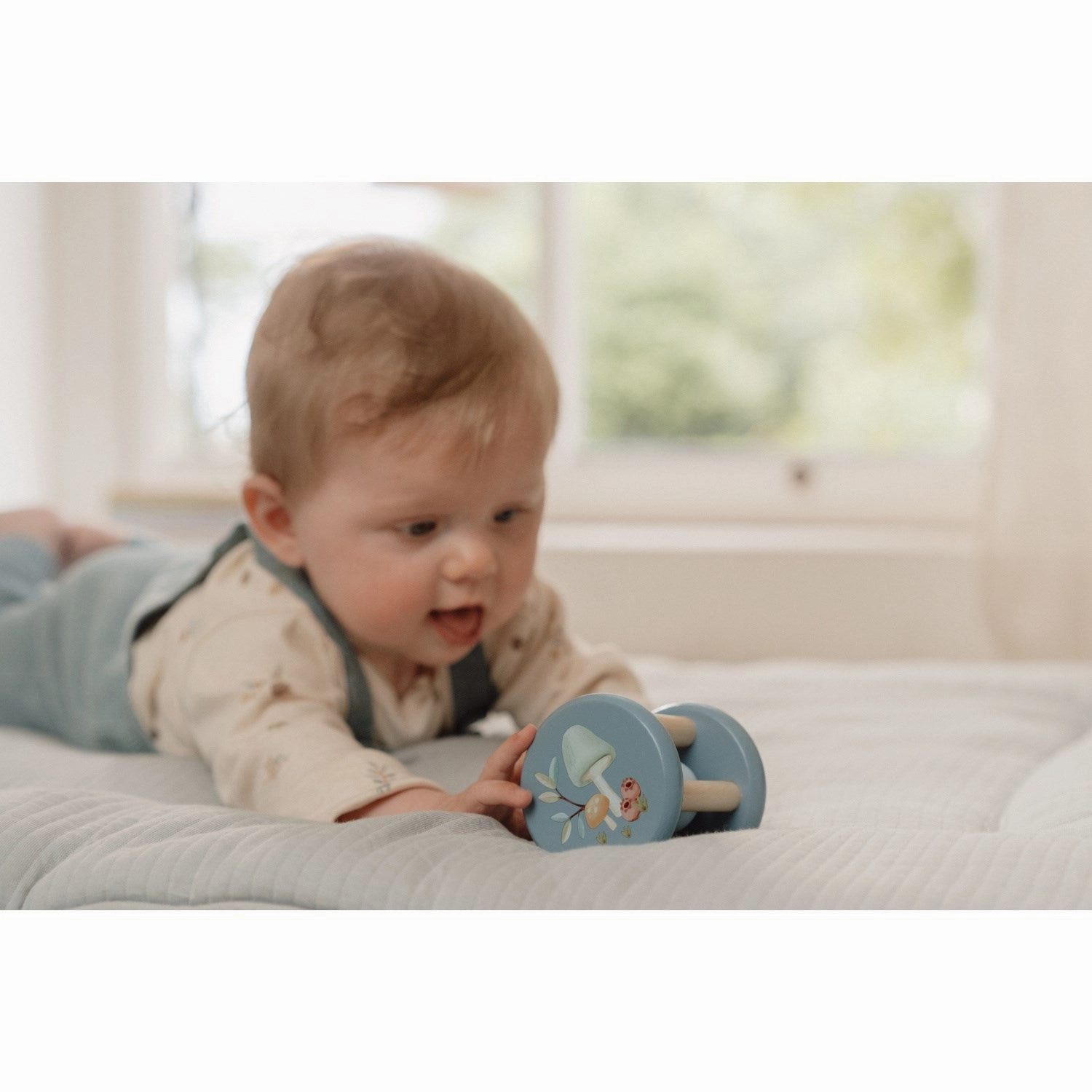 Little Dutch Forest Friends Blue Rattle Wood