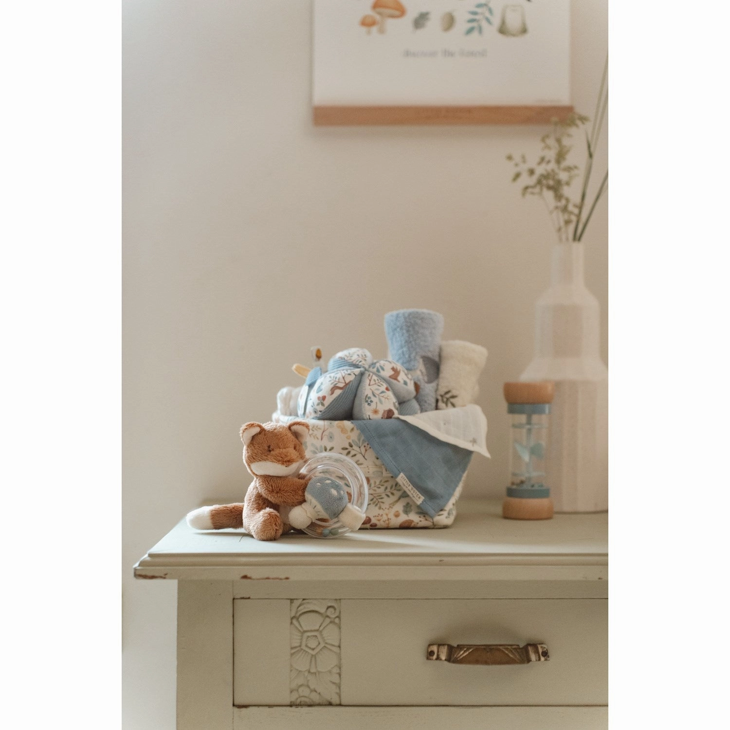 Little Dutch Forest Friends Blue Ring Rattle