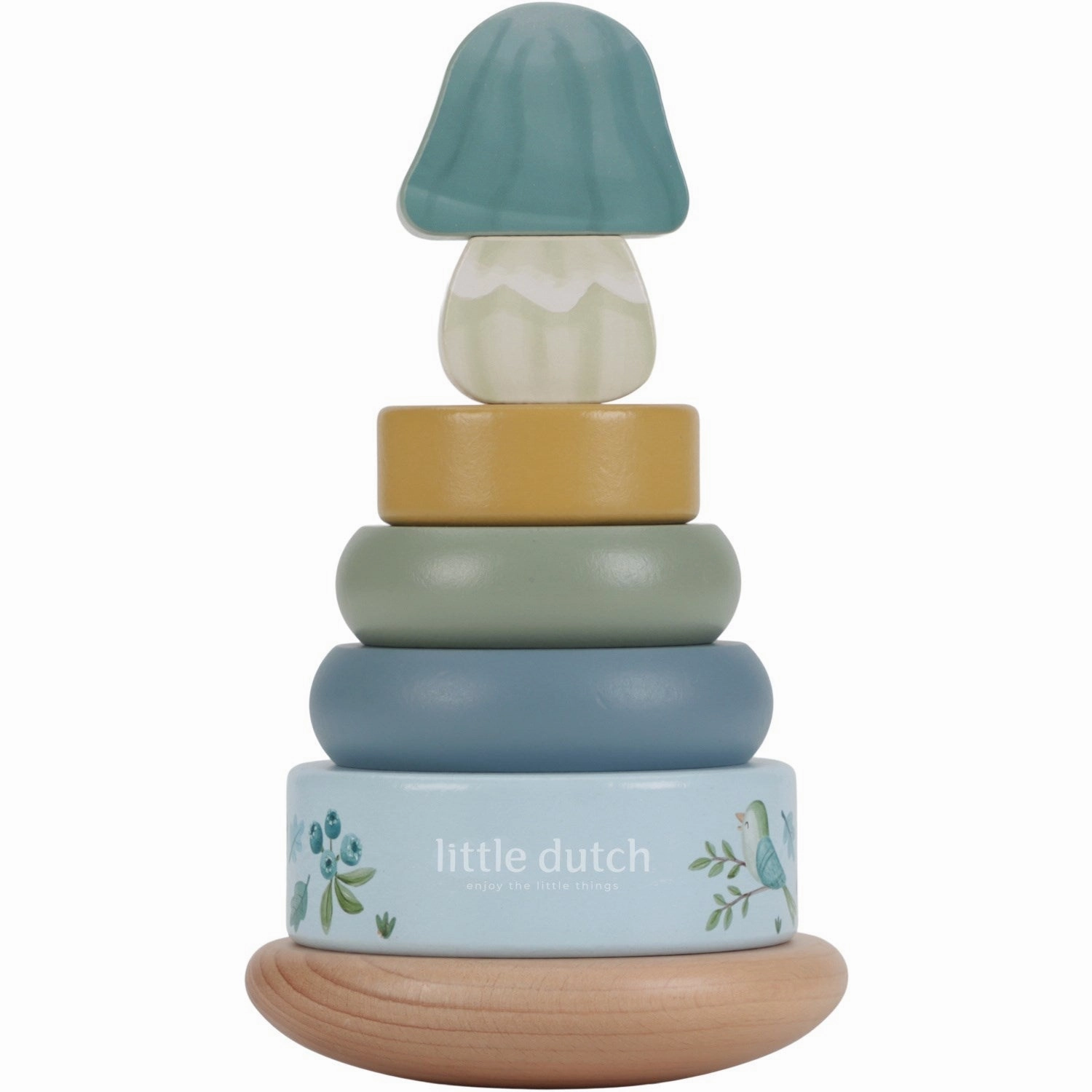 Little Dutch Forest Friends Blue Rocking Ring Stacker