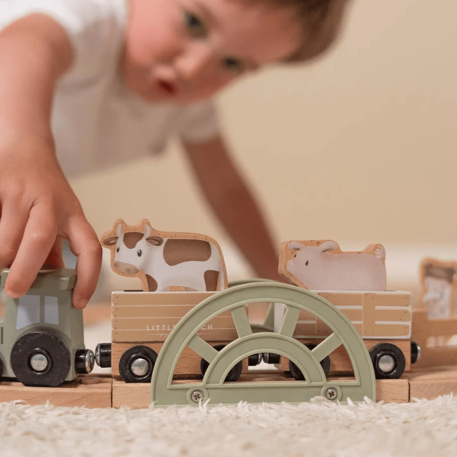 Little Dutch Little Farm Wooden Train Track