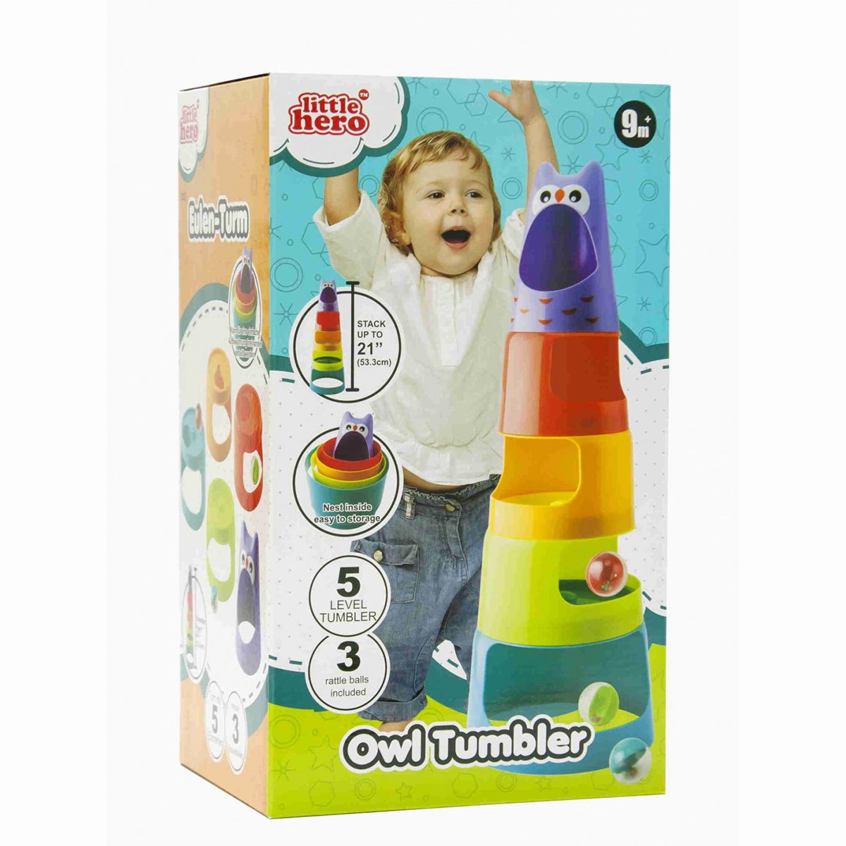 Little Hero Owl Tumbler - Multicolour