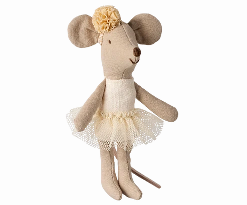 Little Sister Mouse - Ballerina - Off White