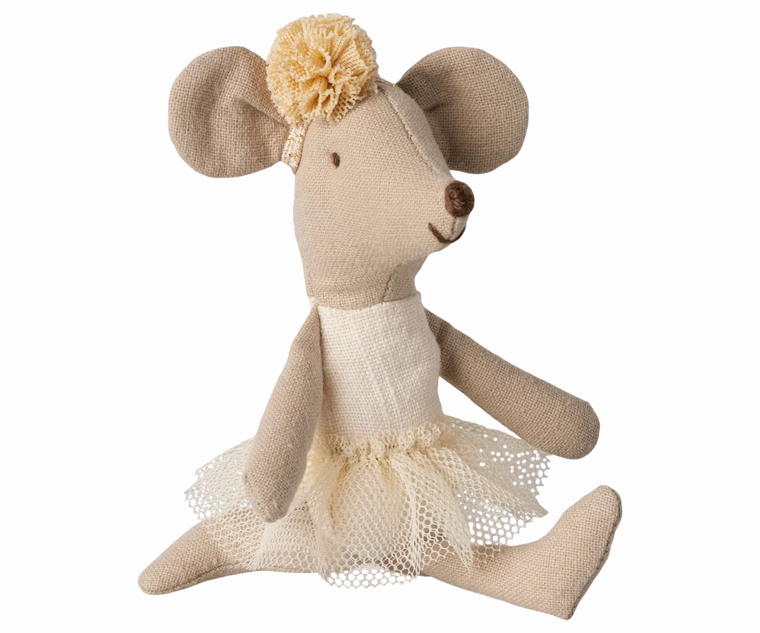 Little Sister Mouse - Ballerina - Off White