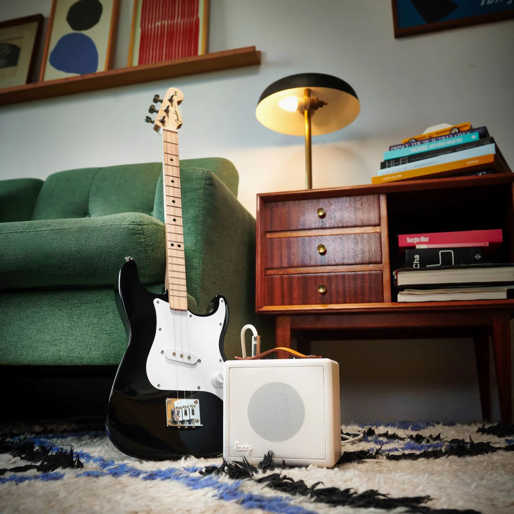 Loog Fender x Loog Stratocaster ?Black