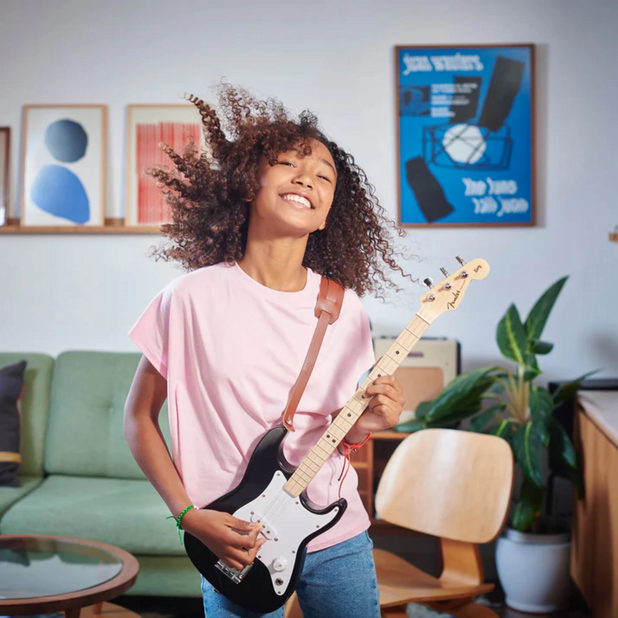 Loog Fender x Loog Stratocaster ?Black