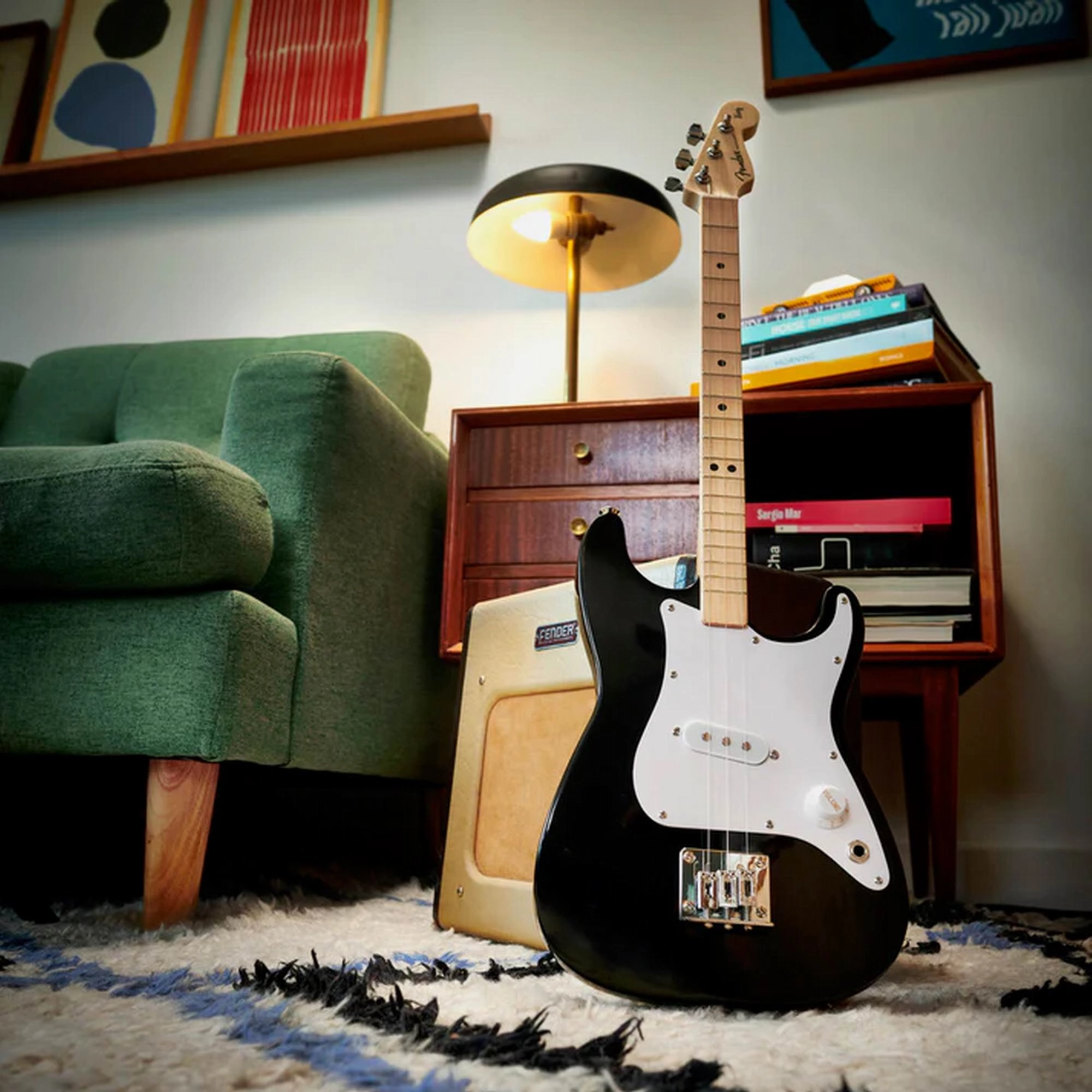 Loog Fender x Loog Stratocaster ?Black