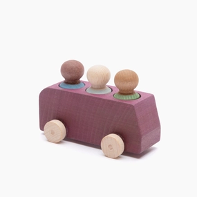 Lubulona Plum Wooden Bus