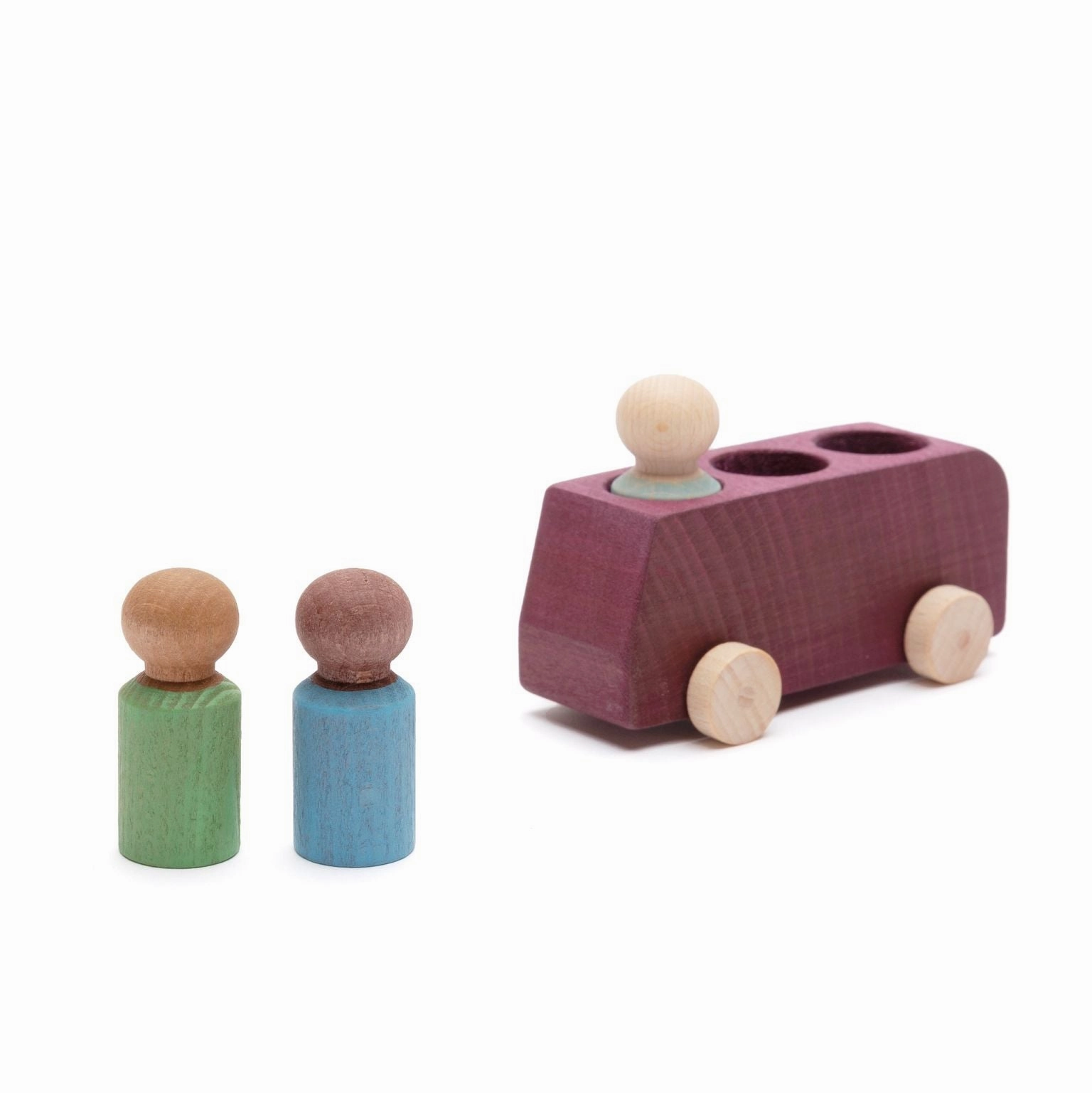Lubulona Plum Wooden Bus