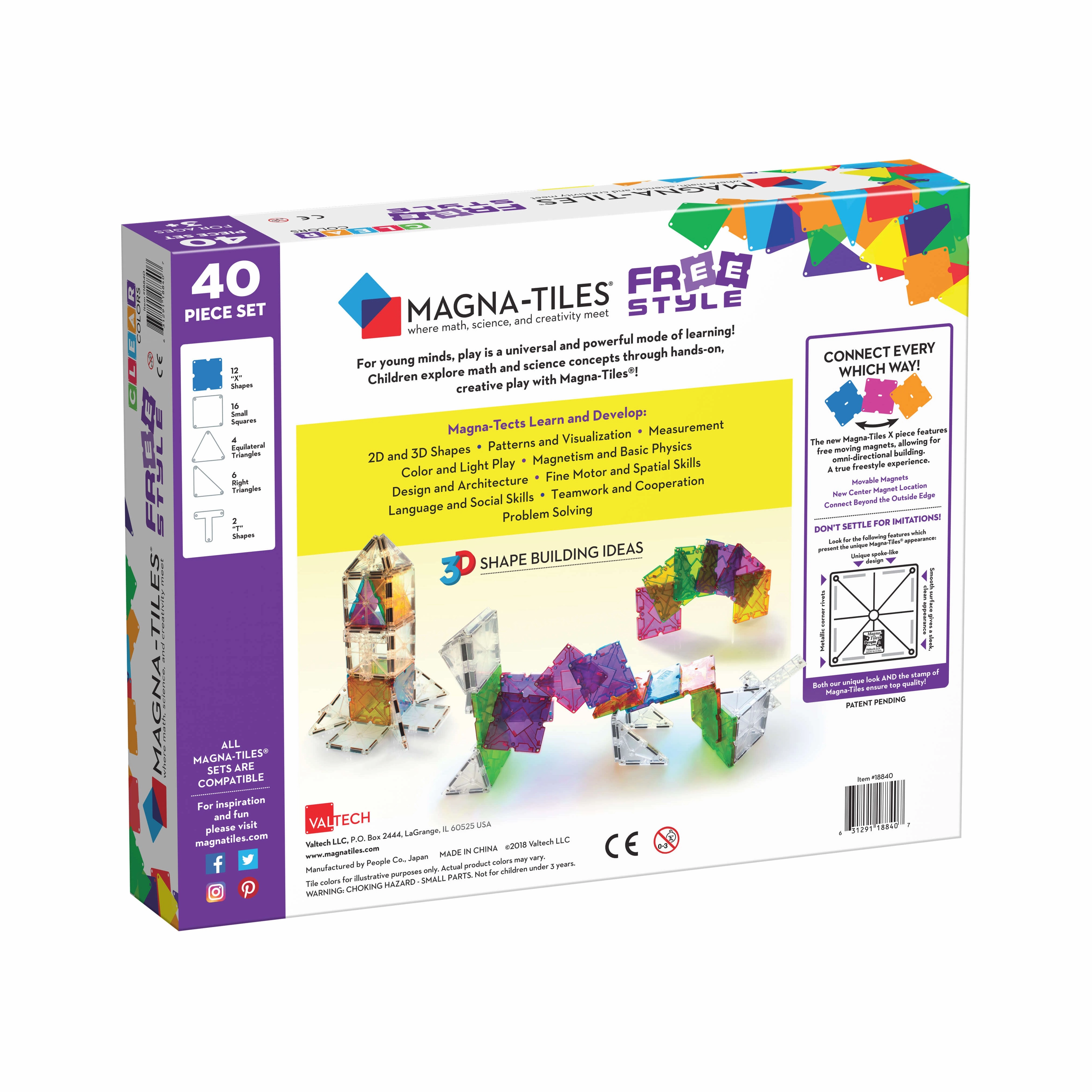 MAGNA-TILES Classic Freestyle 40
