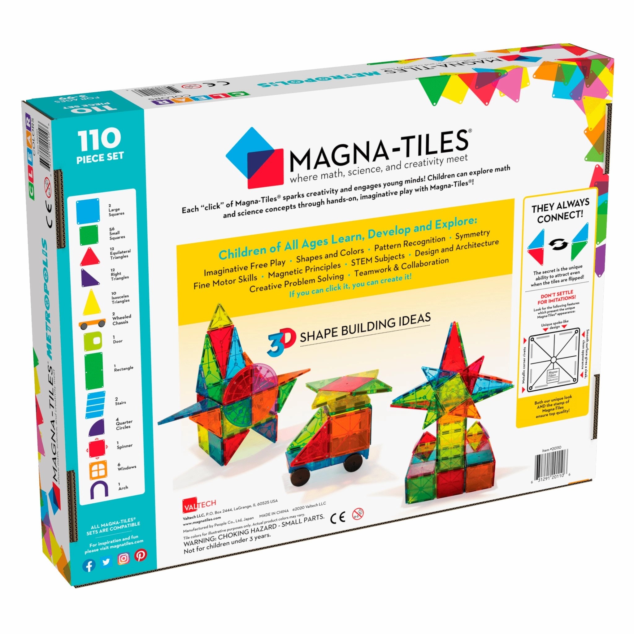 MAGNA-TILES Classic Metropolis 110