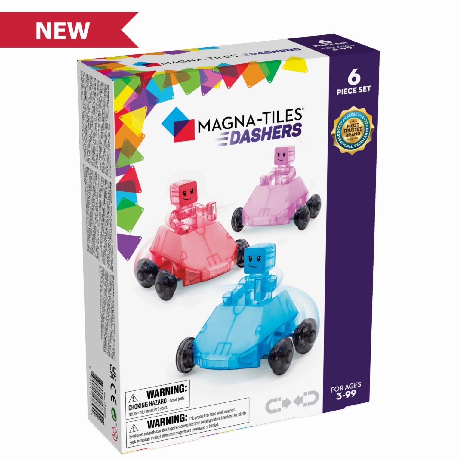 MAGNA-TILES Dashers 6 - Pieces Set