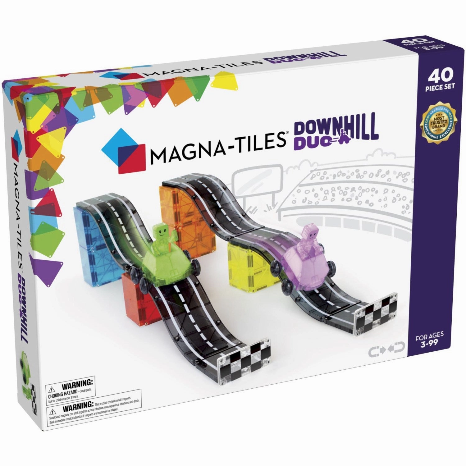 Magna-Tiles? Downhill Duo, 40 pcs set