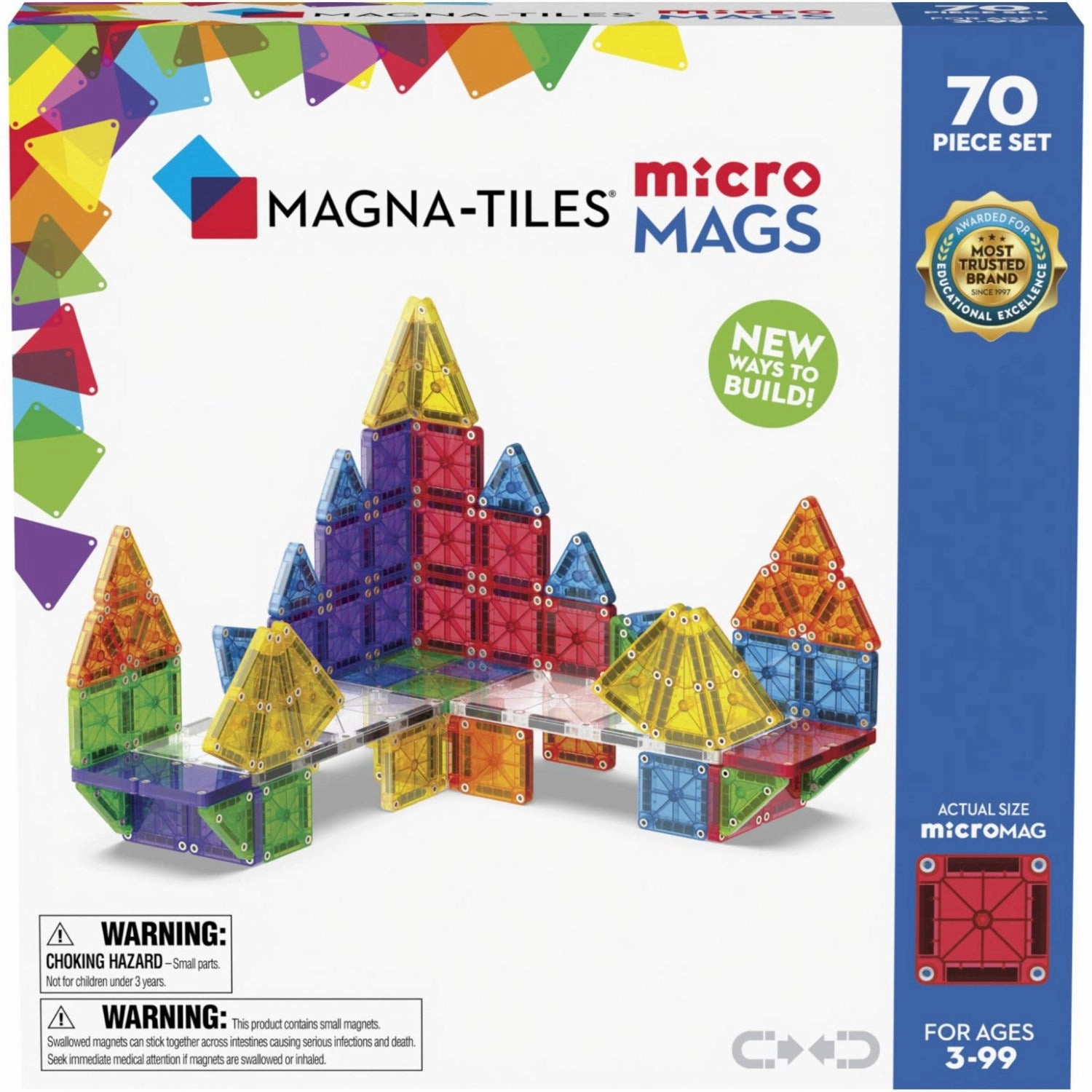 Magna-Tiles? microMAGS 70pcs
