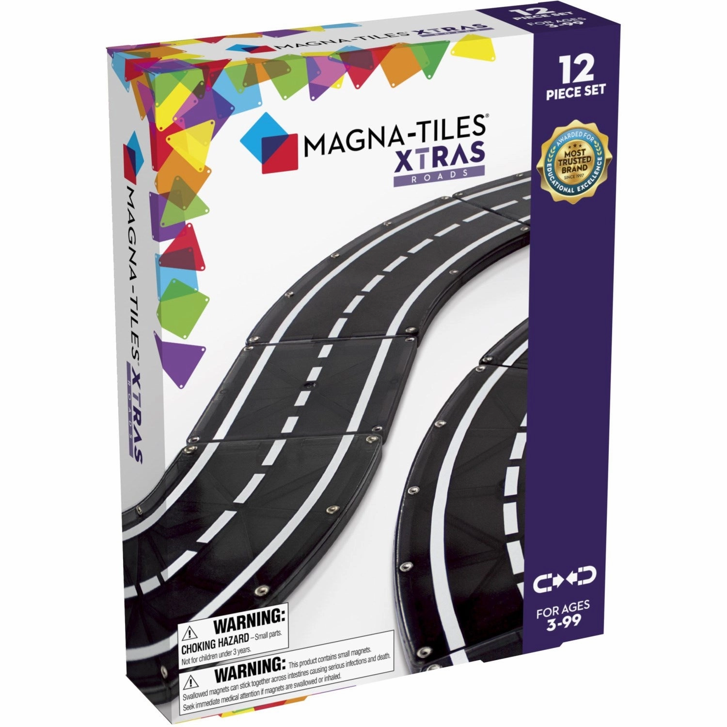 Magna-Tiles? XTRAS : Roads, 12 pcs set