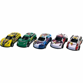 Magni Race Cars With Pull Back 5 Pieces Multi