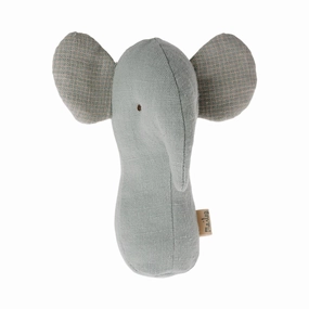 Maileg Lullaby friends, Elephant rattle - Light dusty blue