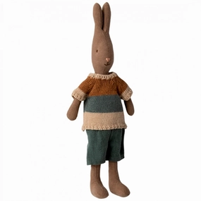 Maileg Rabbit Size 2, Brown - Shirt And Shorts