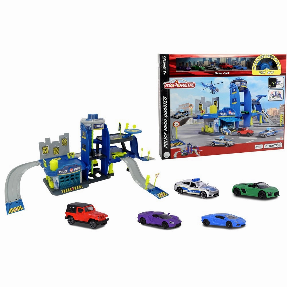 MAJORETTE - Creatix Police Playset 5 vehicles