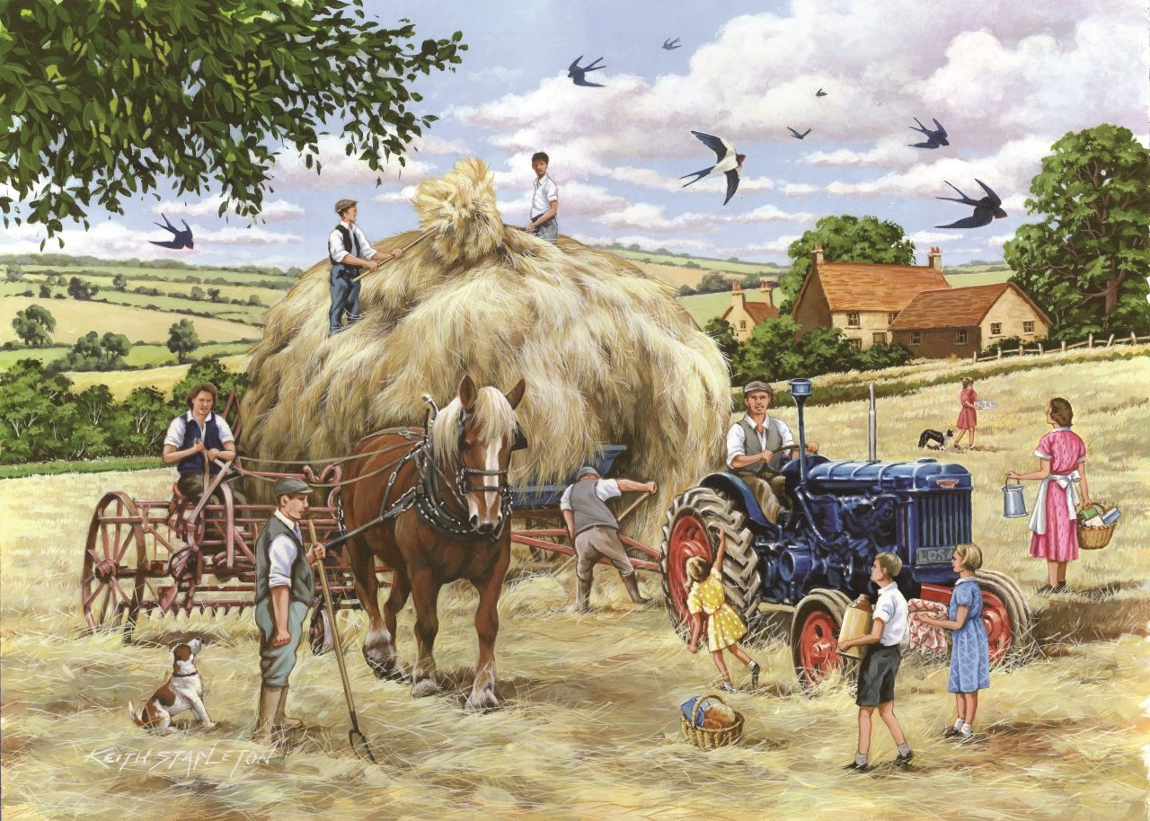 Making Hay - BIG 500 Piece Jigsaw Puzzle