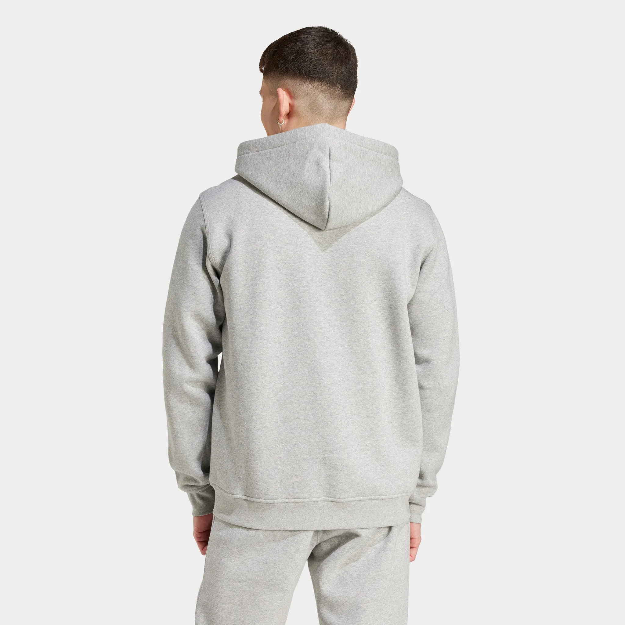 Mens Adidas adidas Essentials Full Zip Hoodie / Medium Grey Heather