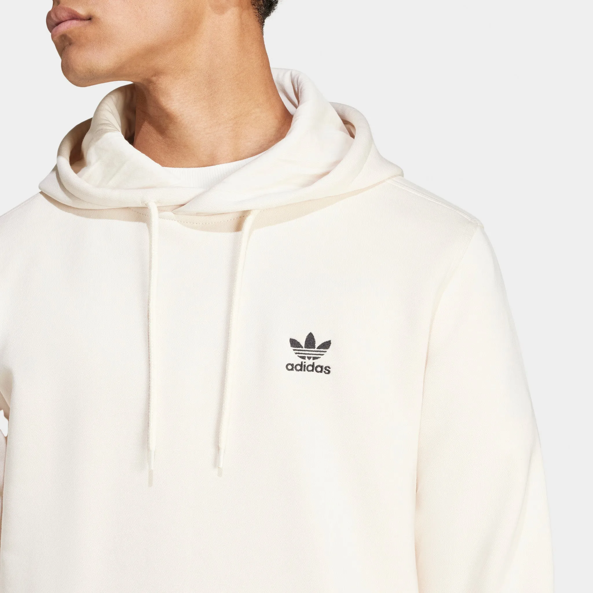 Mens Adidas adidas Essentials Pullover Hoodie / Wonder White