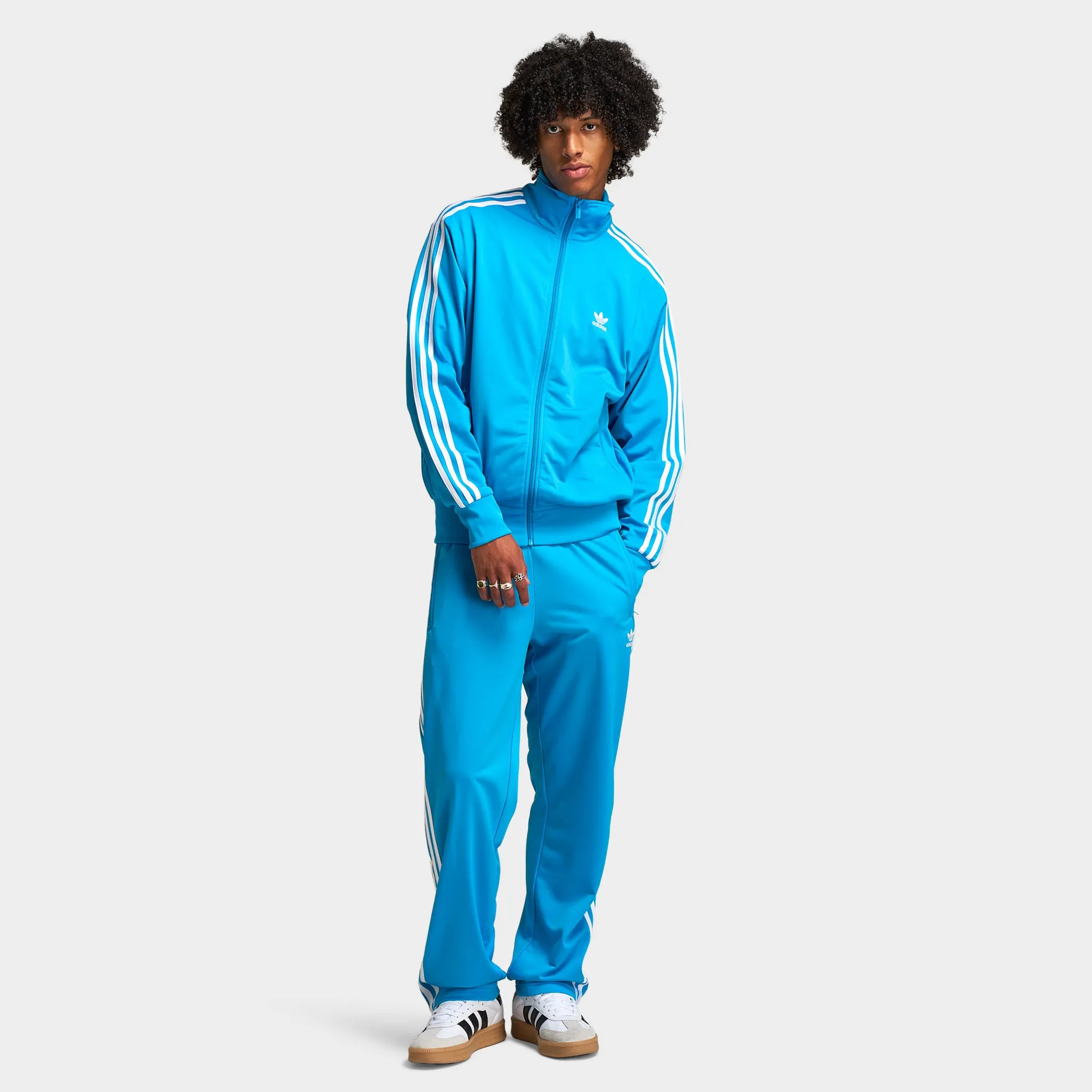 Mens Adidas adidas Firebird Track Top / Sky Blue