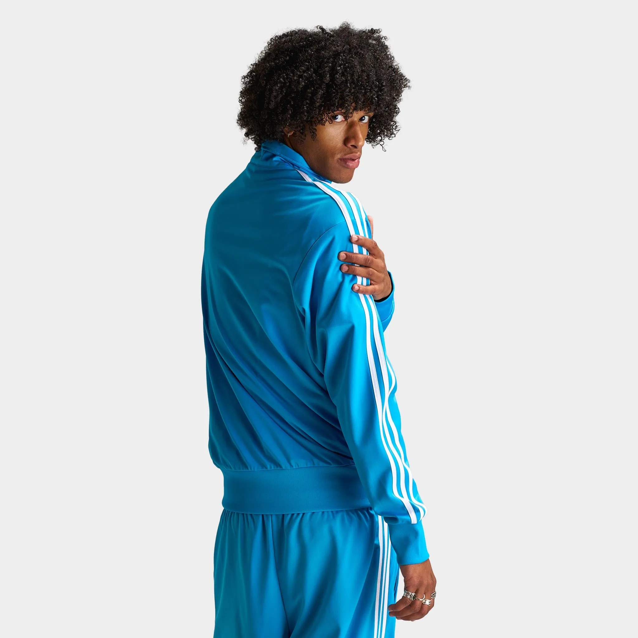 Mens Adidas adidas Firebird Track Top / Sky Blue