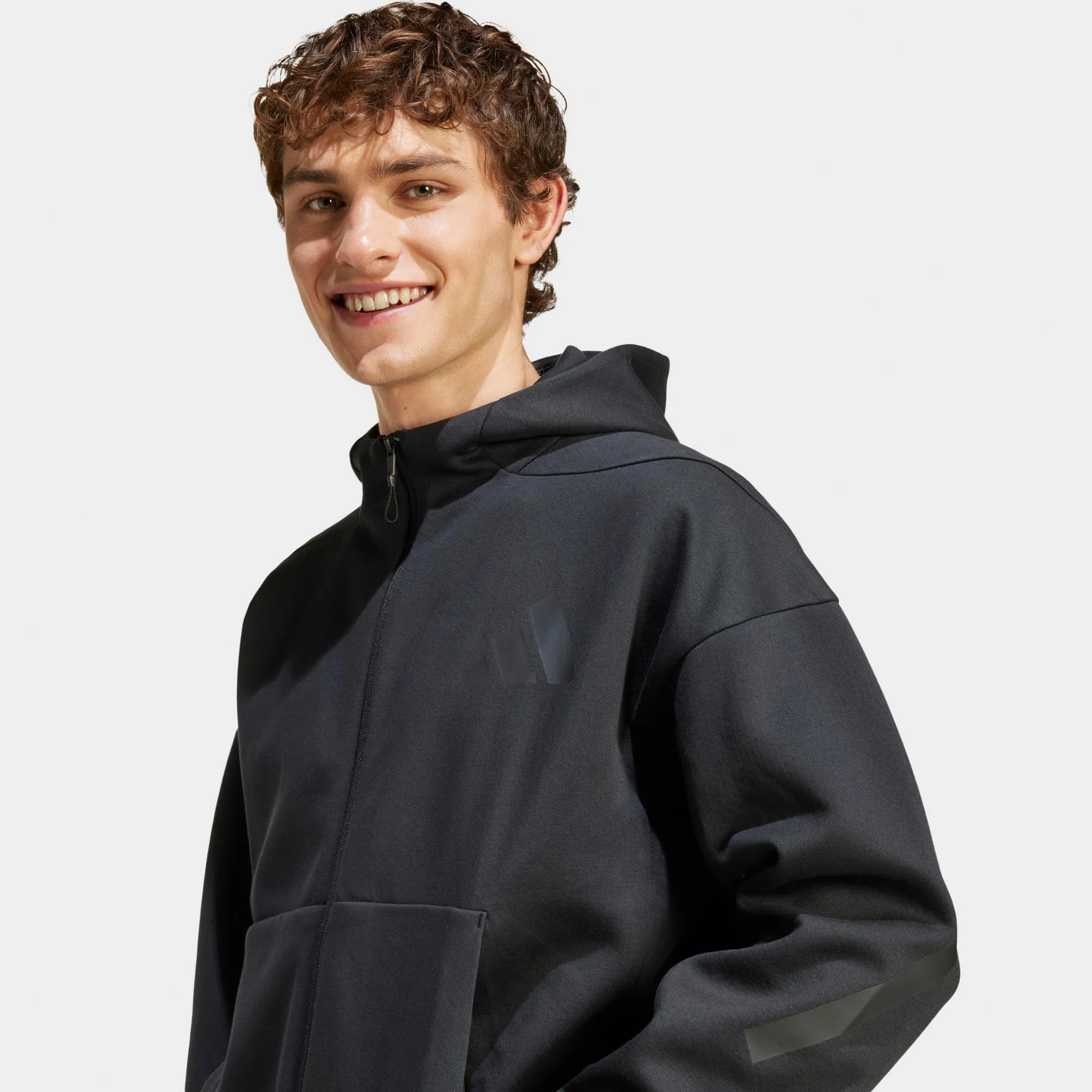 Mens Adidas adidas Z.N.E. Full-Zip Hoodie / Black