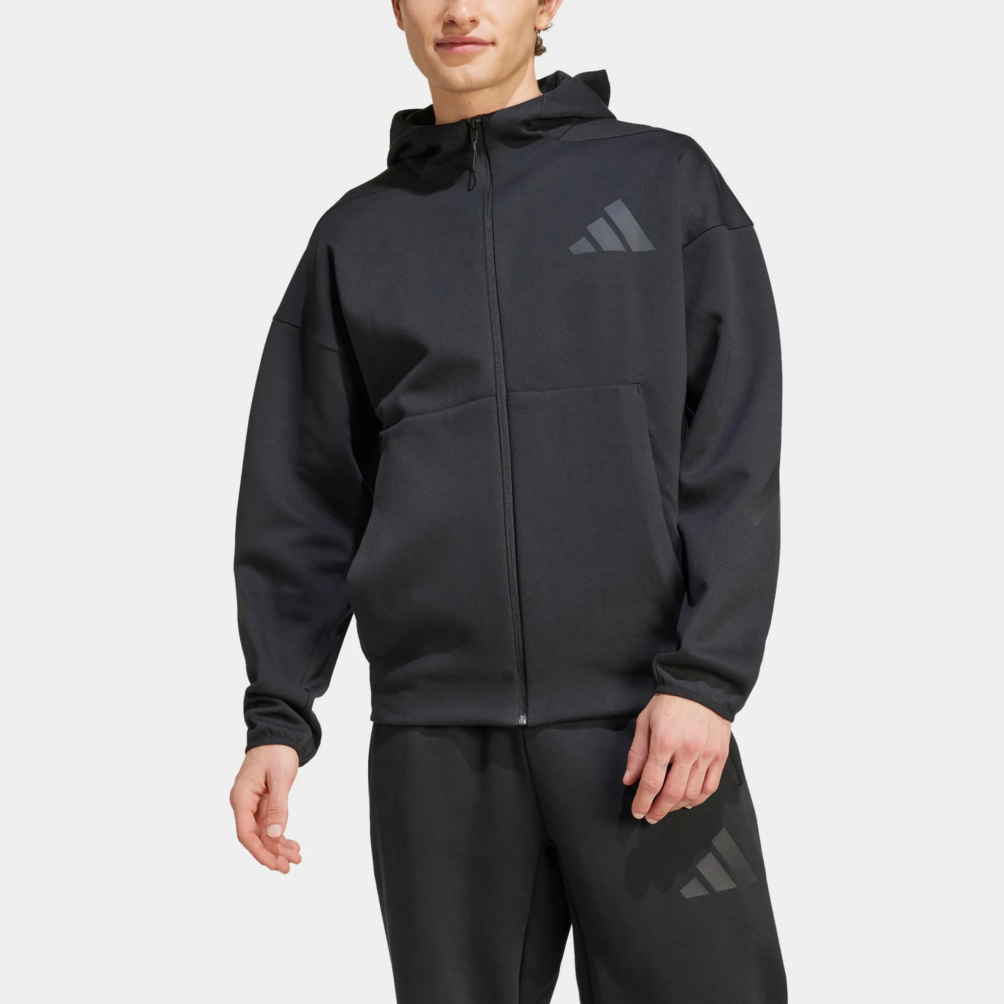 Mens Adidas adidas Z.N.E. Full-Zip Hoodie / Black